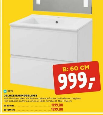 jem & fix Deluxe badmøbelsæt tilbud