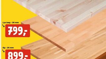 jem & fix Massiv bordplade tilbud