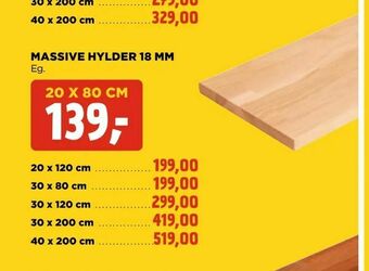 jem & fix Massive hylder 18 mm tilbud