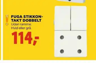 jem & fix Fuga stikkon­takt dobbelt tilbud