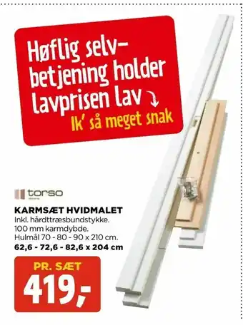 jem & fix Karmsæt hvidmalet tilbud