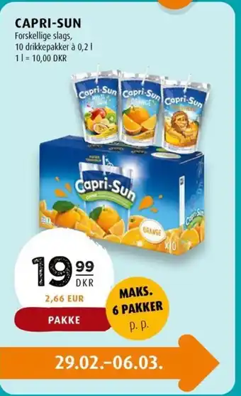 Scandinavian Park CAPRI-SUN tilbud