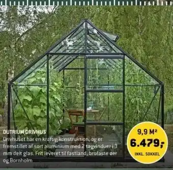 XL-BYG OUTRIUM DRIVHUS tilbud