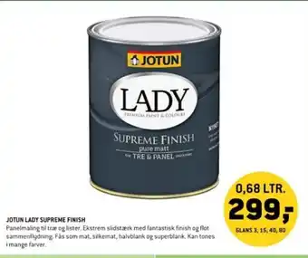 XL-BYG JOTUN LADY SUPREME FINISH tilbud