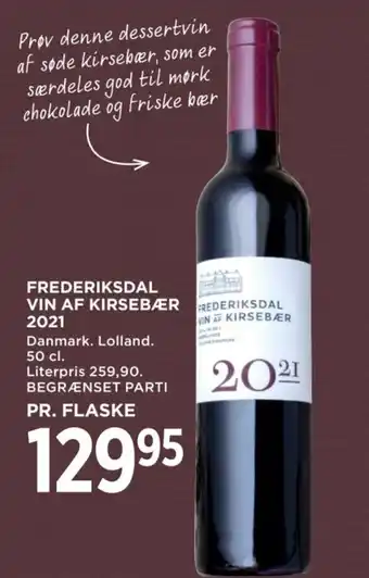 MENY FREDERIKSDAL VIN AF KIRSEBÆR 2021 tilbud