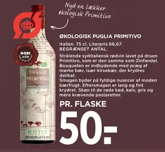 ØKOLOGISK PUGLIA PRIMITIVO