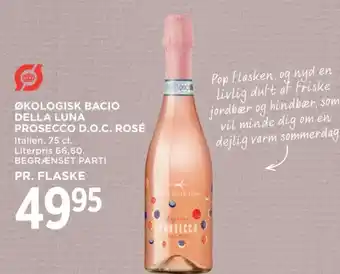 MENY ØKOLOGISK BACIO DELLA LUNA PROSECCO D.O.C. ROSÉ tilbud