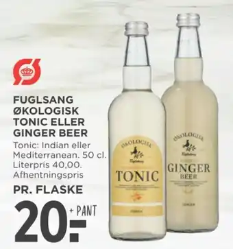 FUGLSANG ØKOLOGISK TONIC ELLER GINGER BEER