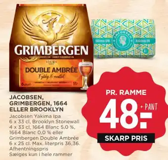 MENY JACOBSEN, GRIMBERGEN, 1664 ELLER BROOKLYN tilbud