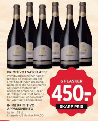 MENY IN ME PRIMITIVO APPASSIMENTO tilbud