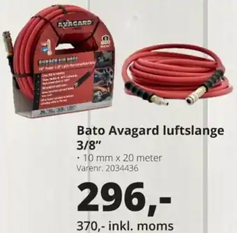 10-4 Byggecenter Bato Avagard Luftslange 3/8" tilbud