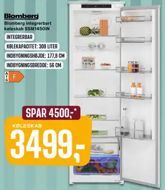 Blomberg Integrerbart Køleskab SSM1450IN