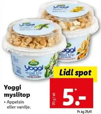 Lidl Yoggi Myslitop tilbud