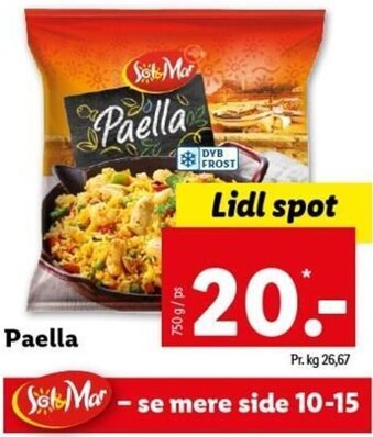 Lidl Paella tilbud