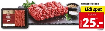 Lidl Hakket Oksekød 500 g tilbud