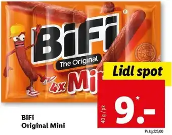 Lidl Bifi Original Mini 40 g tilbud