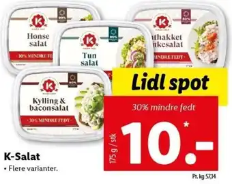 Lidl K-Salat 175 g tilbud