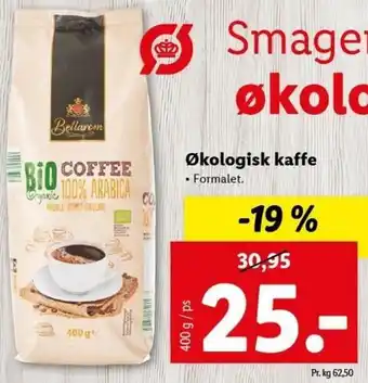 Lidl Økologisk Kaffe 400 g tilbud