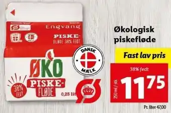 Lidl Økologiske Piskefløde 250 ml tilbud