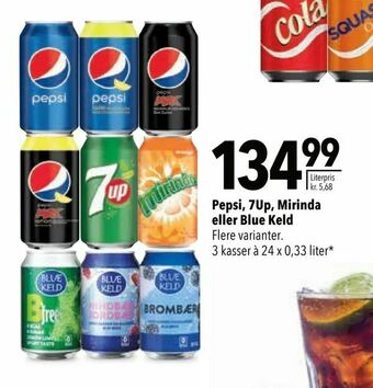Citti Pepsi, 7Up, Mirinda eller Blue Keld tilbud