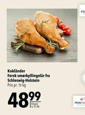 Citti Kokländer Fersk smørkyllingelår fra Schleswig-Holstein tilbud