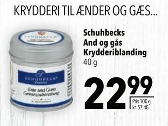 Citti Schuhbecks And og gås Krydderiblanding tilbud