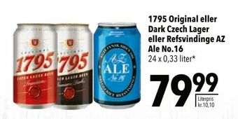 Citti 1795 Original eller Dark Czech Lager eller Refsvindinge AZ Ale No.16 tilbud