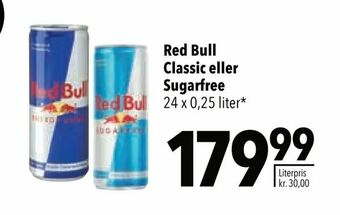 Citti Red Bull Classic eller Sugarfree tilbud