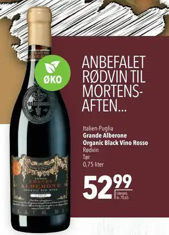 Citti Grande Alberone Organic Black Vino Rosso tilbud