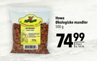 Citti Howa Økologiske mandler tilbud