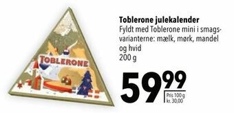Citti Toblerone julekalender tilbud