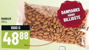 Løvbjerg Mandler 1000 g tilbud