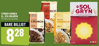 Løvbjerg Struer Crunch El. Ota Solgryn 375-700 g tilbud