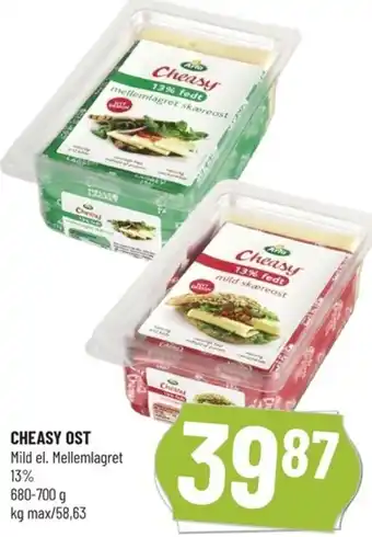 Løvbjerg Cheasy Ost 680-700 g tilbud