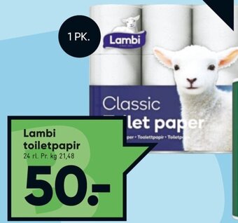 Bilka Lambi Toiletpapir tilbud