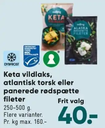 Keta Vildlaks Atlantisk Torsk 250-500 g