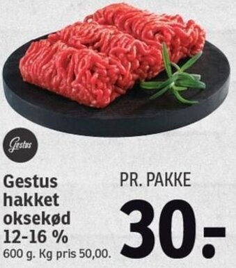 SPAR Gestus Hakket Oksekød 600 g tilbud