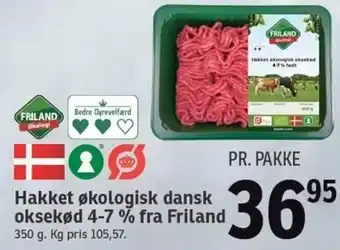 SPAR Hakket Økologisk Dansk Oksekød 4-7% tilbud