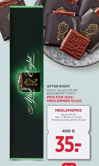 MENY AFTER EIGHT tilbud