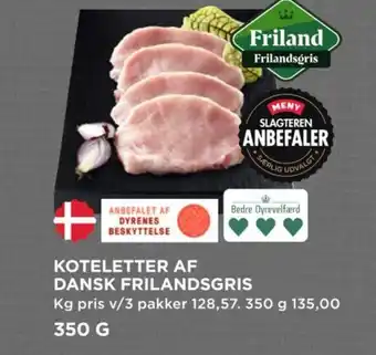 MENY KOTELETTER AF DANSK FRILANDSGRIS tilbud