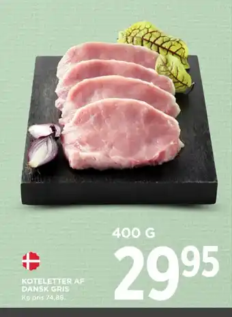 MENY KOTELETTER AF DANSK GRIS tilbud