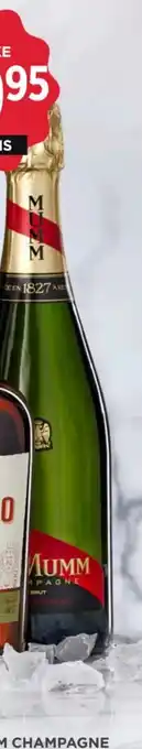 MUMM CHAMPAGNE