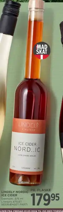 MENY LINDELY NORDIC ICE CIDER tilbud