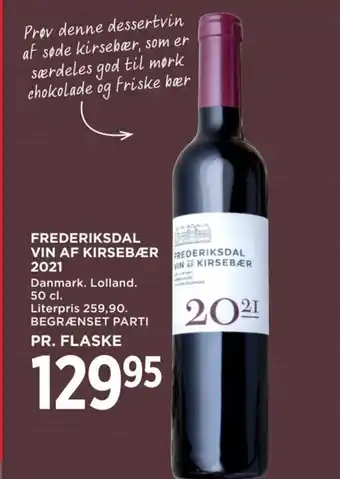 MENY FREDERIKSDAL VIN AF KIRSEBÆR 2021 tilbud