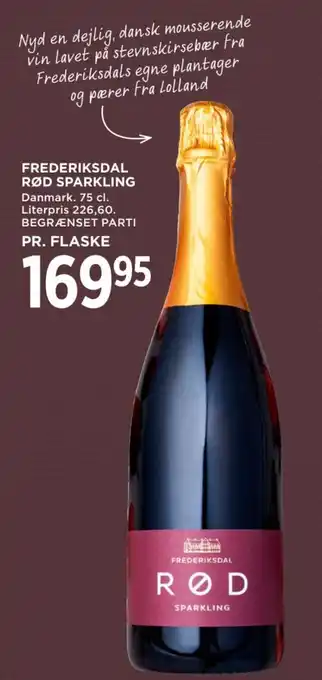 MENY FREDERIKSDAL RØD SPARKLING tilbud