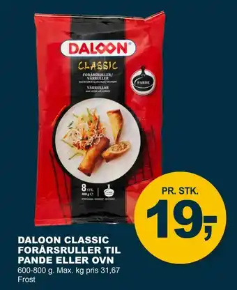 Let-Køb Daloon classic forårsruller til pande eller ovn tilbud