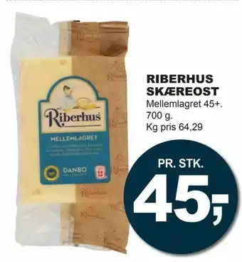 Let-Køb Riberhus skæreost tilbud