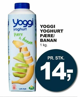 Let-Køb Yoggi yoghurt pære/ banan tilbud