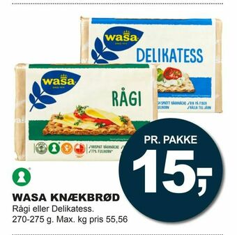 Let-Køb Wasa knækbrød tilbud