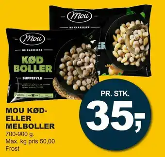 Let-Køb Mou kød- eller melboller tilbud